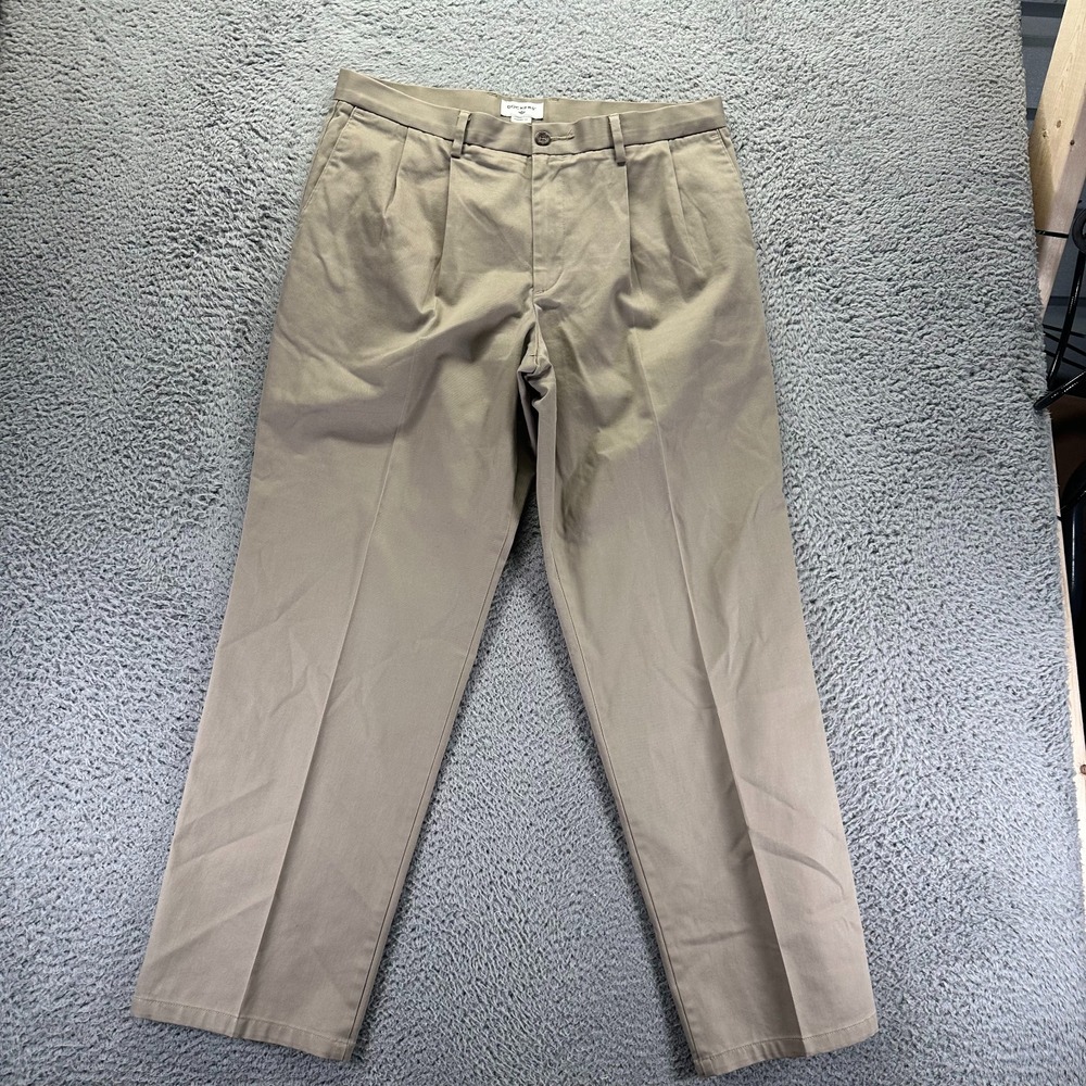 Dockers‎ Pant Mens 36x32 Beige Cotton Khakis Straight Workwear Utility Stretch